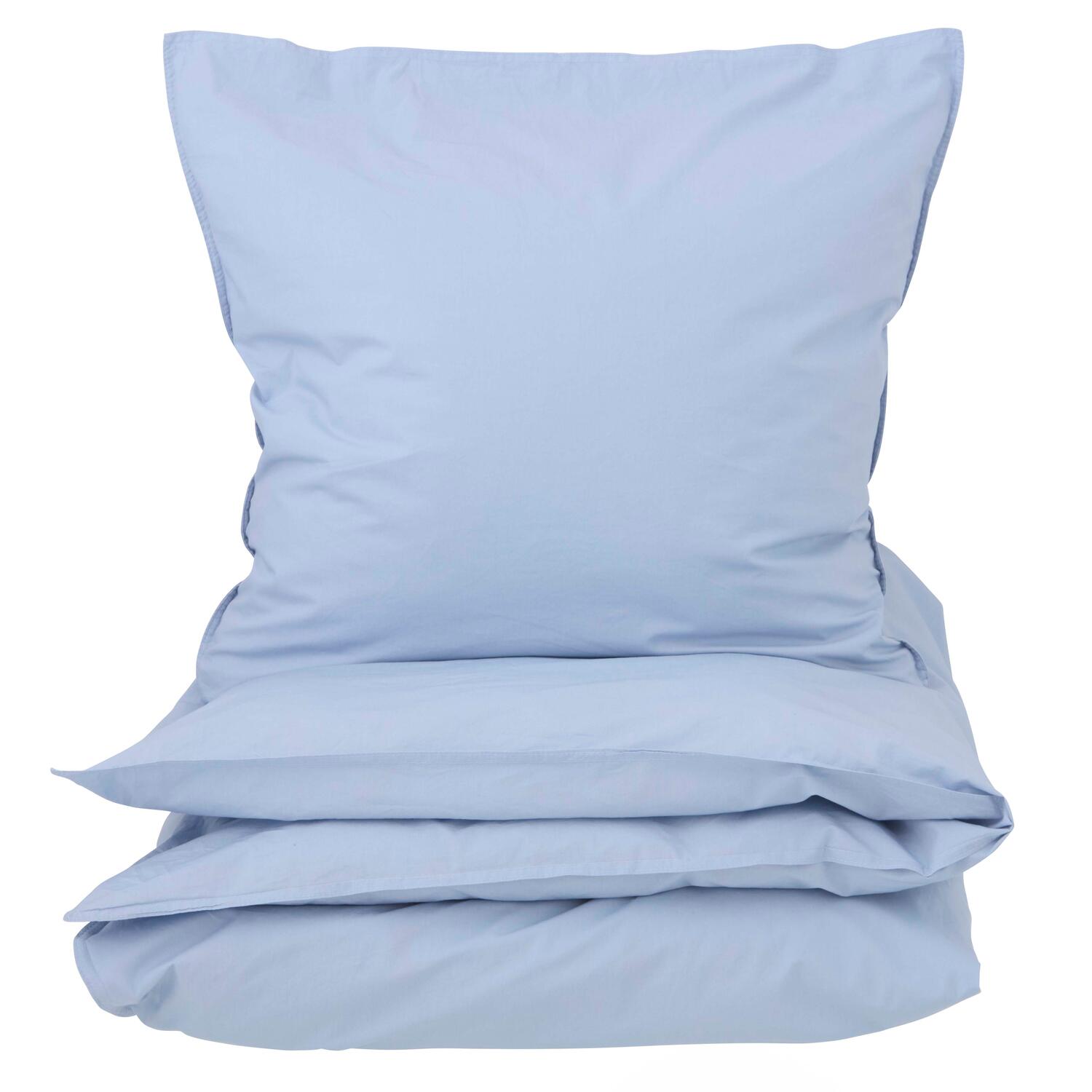 Curly Percale sengesæt - lyseblå